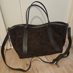 Suede tote
